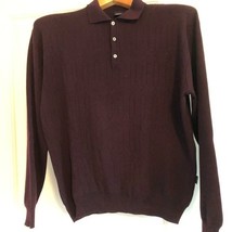 EUC BOSS Plum Polo Sweater Long Sleeve Sweater  Size XL **Size Label mis... - $38.61