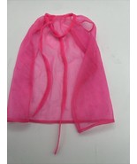 Barbie Vintage Bright Pink Sheer Coverup Robe Nighty - $475.17 MXN