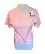 Champion Xtra Pink Crop Tshirt CLG102 Women Size Medium Cotton Rainbow S... - £9.31 GBP