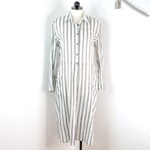 Vintage Styleworks Women&#39;s M Sheer Cotton Gauze Button-Up Cover-Up Shirt Dress - $30.00