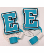 Lot of 2 Letter E Monogram Initial Straw Cover Topper Target Bullseye Pl... - $9.89