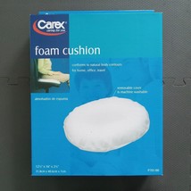 Carex Foam Cushion Washable Cover Seat Cushion 12.5&quot; x 16 x 2.75&quot; Home O... - $18.77