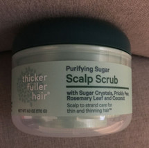 Thicker Fuller Hair Purifying Sugar Scalp Scrub 100% Vegan. New 6 oz. - £9.88 GBP