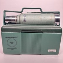 Stanley Aladdin Quart Vacuum Thermos A944DH &amp; Lunch Box Combo Green USA Vtg - $726.45 MXN