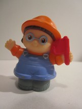 Mattel 2002 Fisher Price Little People Construction Worker w/Hard Hat - $4.99