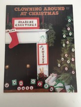 Clowning Around at Christmas Cross Stitchs Leaflet Ornament Elf Alphabet... - $7.99