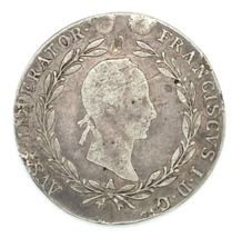 1830 Austria 20 Kreuzer Coin VF Details, KM# 2145 - $59.40