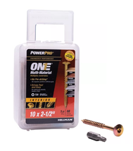 Hillman 116966 Power Pro Wafer-Head Interior Multi-Material Screws, #10 ... - $26.31