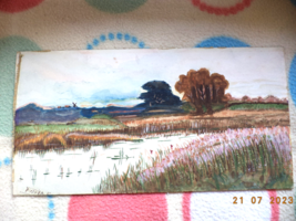 Victorian Water Colour Signed D Other ?  Looks Like Dutch Scene Circa 1820 - £9.87 GBP