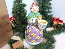 Jim Shore Figurine 112247 Winter&#39;s Comfort Lady Snowman 2003 Boxed 8.75&quot; Tags - £31.11 GBP