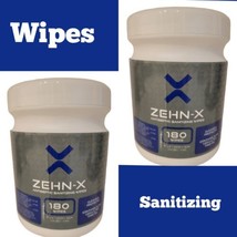 2 ZEHN-X 180 Ct Antiseptic Sanitizing Wipes W/Tea Tree Oil &amp; Aloe Vera S... - £6.12 GBP