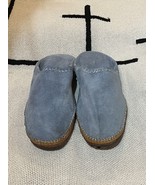 Moroccan babouches slippers for men in blue - Moroccan blue suede slippers - $1,023.05 MXN