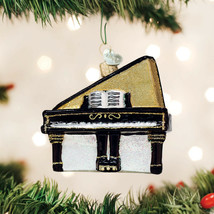 Old World Christmas Baby Grand Piano Glass Musical Instrument Ornament 38050 - £19.88 GBP