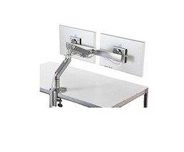 M8 Humanscale Monitor Arm Cross Bar, Dual Monitor Arm, Clamp Mount, Silv... - $8,078.38 MXN