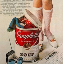 1968 Campbell&#39;s Condensed Soup Advertisement Life Magazine Can Bag HM2AA - $460.95 MXN