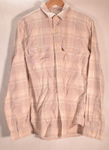 J.Crew Mens Vintage Plaid Casual Flannel Shirt Pink M - £23.30 GBP