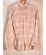 J.Crew Mens Vintage Plaid Casual Flannel Shirt Pink M - £23.19 GBP