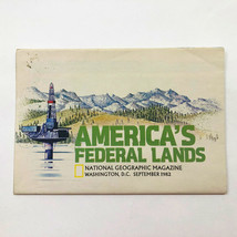 Vintage America’s Federal Lands Map National Geographic September 1982 29x42.5&quot; - £5.91 GBP