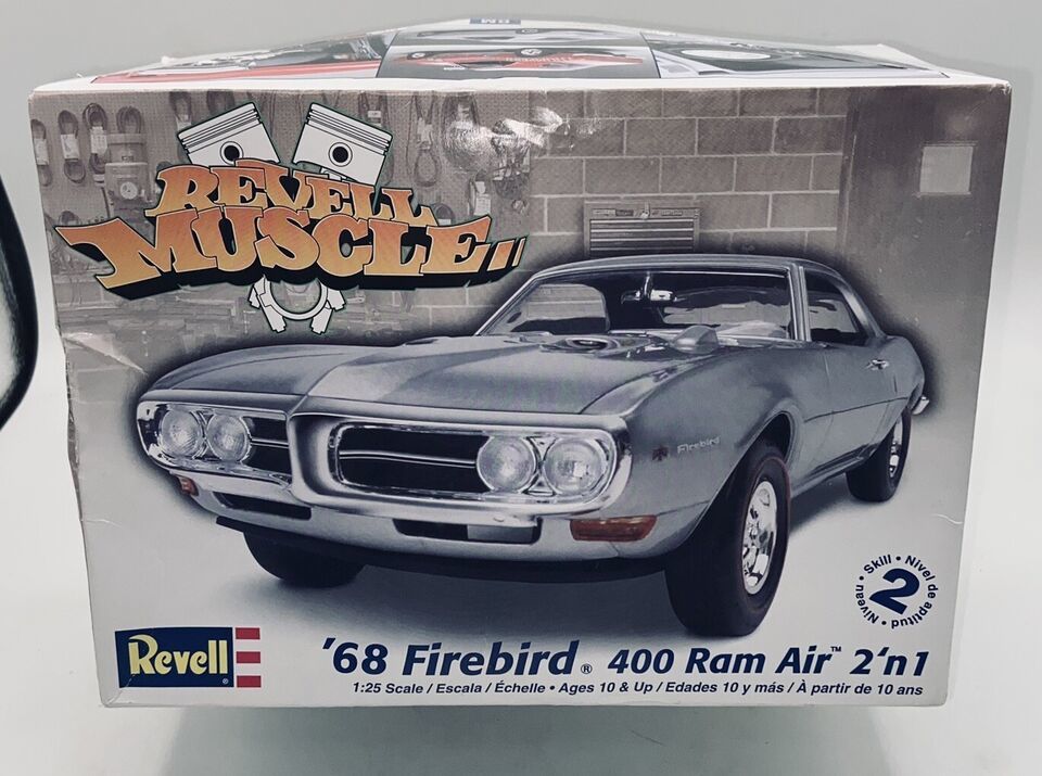 Primary image for Revell ‘68 Firebird 400 Ram Air 2 n 1 1:25 Sealed Bags Decals 85-2342 Muscle Car