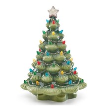 Lenox Treasured Traditions Green Lit Tree Figurine C210187 - £63.93 GBP