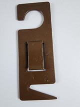Tupperware Letter Opener Gadget Tool Ruler Recipe Holder Dark Brown 898 - £3.92 GBP