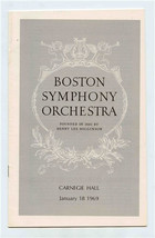 Boston Symphony Orchestra Carnegie Hall Souvenir Program 1969 Ariadne On... - $17.82