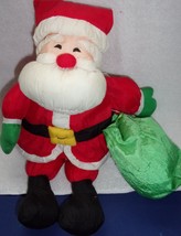 Vintage Hallmark Puffy Santa Claus Plush Nylon Parachute Style 1990s 14” EUC - £5.57 GBP