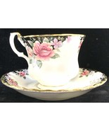 ROYAL ALBERT CONCERTO - VICTORIANA ROSE  Porcelain Teacup &amp; Saucer PICK1... - $75.43 CAD