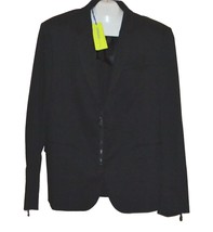 Versace Jeans Black Men&#39;s Cotton Blazer Jacket Size US 46 EU 56 - £220.29 GBP