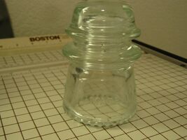 Hemingray-vintage clear glass INSULATOR NO. 9- Made in USA - $7.99