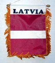 Latvia Window Hanging Flag - $3.90