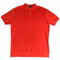 Polo Ralph Lauren Shirt Adult Large Red Cotton Golfing Rugby Preppy Outd... - £19.04 GBP