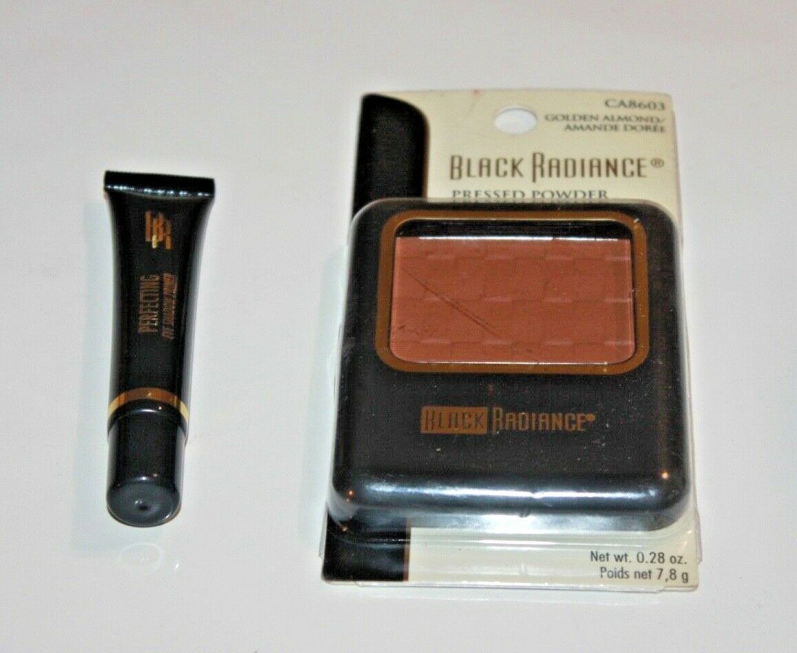 Primary image for BLACK RADIANCE PRESSED POWDER CA8603 + PERFECTING EYE SHADOW PRIME LOT OF 2 NEW