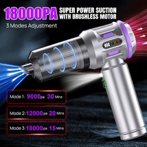 4-in-1 Air Dust Collector, Wireless Handheld Vacuum Cleaner with Blower ... - $50.25