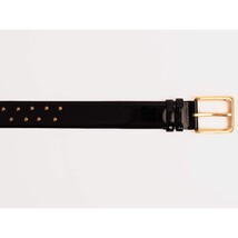 The Jupiter Black Patent Spike Leather Belt image 3
