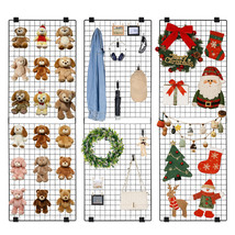 VEVOR 3 Packs Grid Wall Panels, 2 x 6 ft Wire Grid Panels Display Rack, ... - $74.90