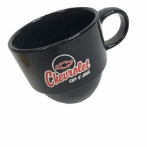 Vintage Chevrolet Chevy Cup O Java Coffee Mug Black Red Logo retro mancave - £19.69 GBP