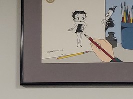Myron Waldman Signed Framed Betty Boop Serigraph Cel Ink-a-Boop-a-Doo LE... - £155.70 GBP