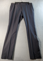 The Savile Row Company Dress Pants Mens Size 40 Gray Pocket Pull On Belt... - $20.57