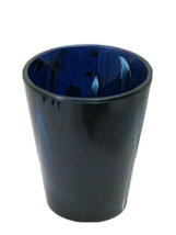 Vtg Estee Lauder Brush Holder Blue Marble Plastic Makeup Cosmetic Vanity Cup - £9.43 GBP
