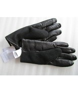 UGG Smart Gloves Wool Blend Top Knit Leather Palm Black S/M New $125 - $101.09 CAD