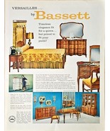 BASSETT - Versailles by Bassett - Classy Furniture - 1962 Vintage Print Ad - $10.37