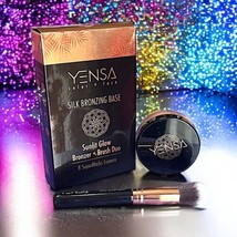 YENSA Silk Bronzing Base SUNLIT GLOW Bronzer + Brush Duo 1 oz Brand New In Box - $34.64