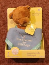 2003 Kids II BRIGHT INSPIRATIONS PRAYER FRIENDS Dog Bear Blankie Pal NEW... - £11.44 GBP