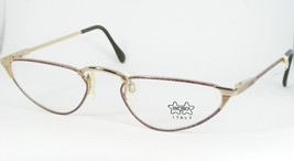 Luxottica Lu 2134 G201 Gold /LAVENDER Eyeglasses Glasses Frame 52-19-140mm Italy - £50.48 GBP