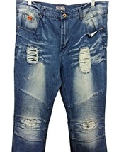 Parish Nation Distressed Men Jeans Denim Pants Blue Size 40 - £26.51 GBP