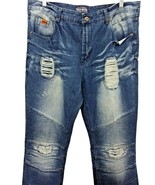 Parish Nation Distressed Men Jeans Denim Pants Blue Size 40 - £26.14 GBP