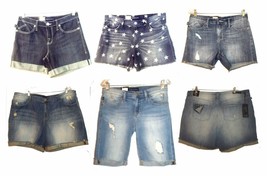 Rock &amp; Republic Blue Jean Denim Shorts NWT$54-$60 Size 6 - Plus Size 24W  - £28.45 GBP+