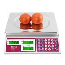 Digital Commercial Price Scale 66 Lbs For Food Meat Fruit Produce With Green - £77.66 GBP