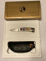 Franklin Mint General Beauregard Collector Folding Knife In Zipper Pouch w/ Coa - $29.68